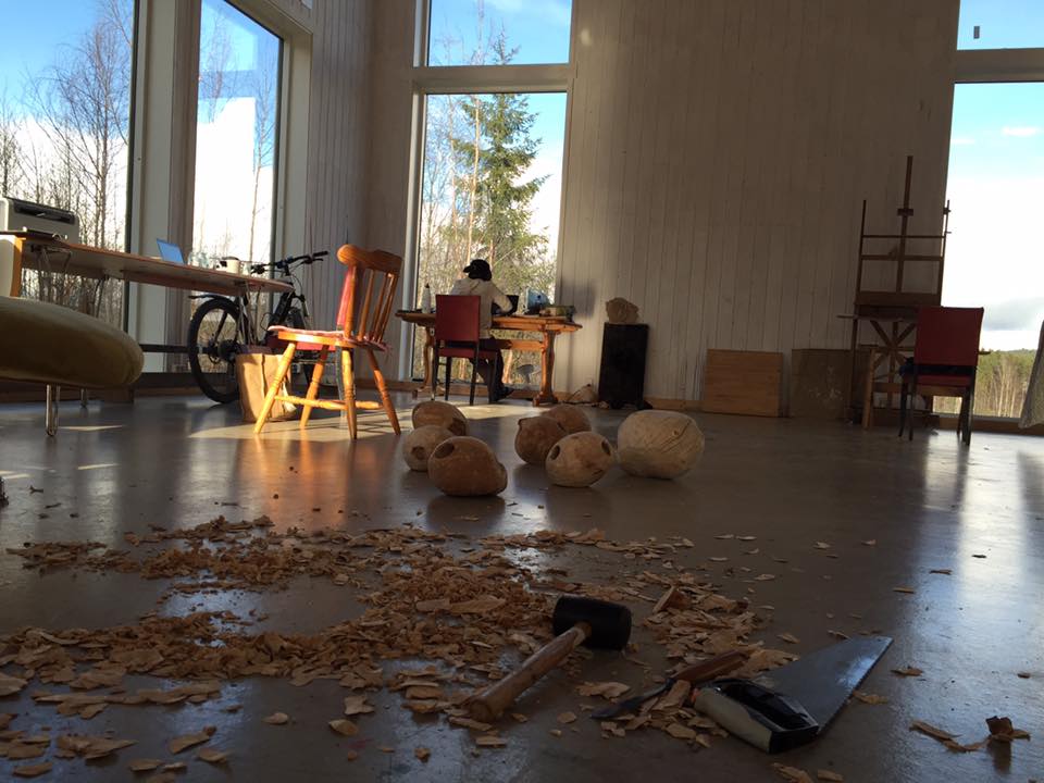 An atelier for artists in residence